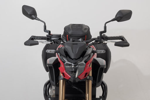 Lever guards with wind protection - Black. Honda CB650R, CB500F, CB500 Hornet. SW-Motech