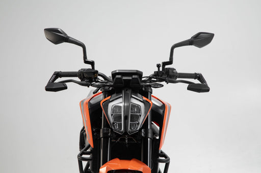 Lever guards with wind protection - Black. KTM 790/890/990 Duke, 1290 Super Duke R. SW-Motech