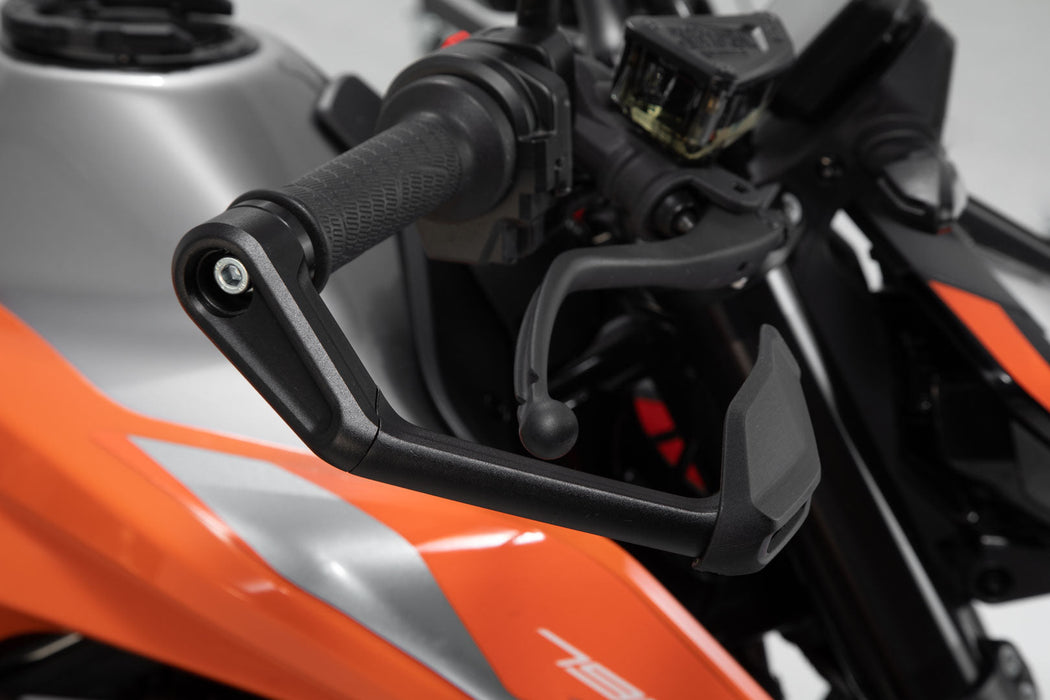 Lever guards with wind protection - Black. KTM 790/890/990 Duke, 1290 Super Duke R. SW-Motech