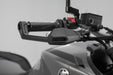 Lever guards with wind protection - Black. Yamaha models (16-), CFMoto 450NK (23-). SW-Motech