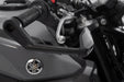 Lever guards with wind protection - Black. Yamaha models (16-), CFMoto 450NK (23-). SW-Motech