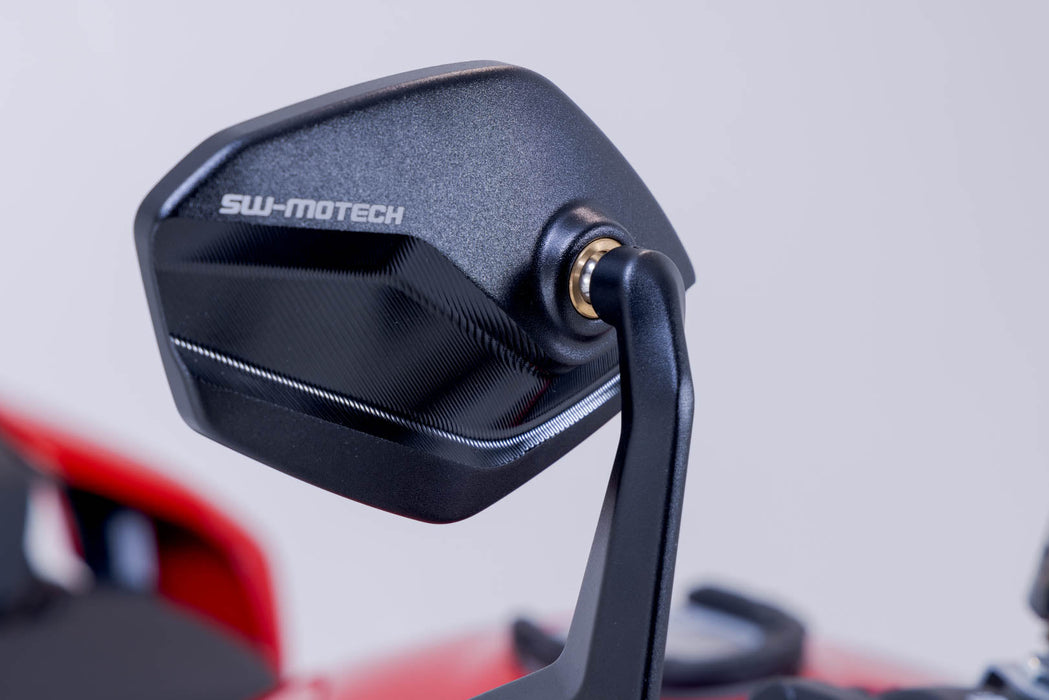 Bar end mirrors - Streetfighter V4 (22-), Svartpilen 801 (24-). SW-Motech