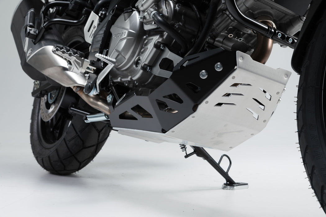 Engine guard - Black/Silver. Suzuki DL650 (11-) / XT (15-). SW-Motech