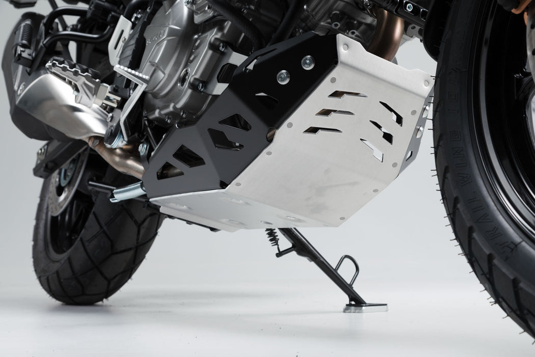 Engine guard - Black/Silver. Suzuki DL650 (11-) / XT (15-). SW-Motech