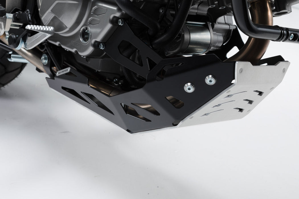 Engine guard - Black/Silver. Suzuki DL650 (11-) / XT (15-). SW-Motech