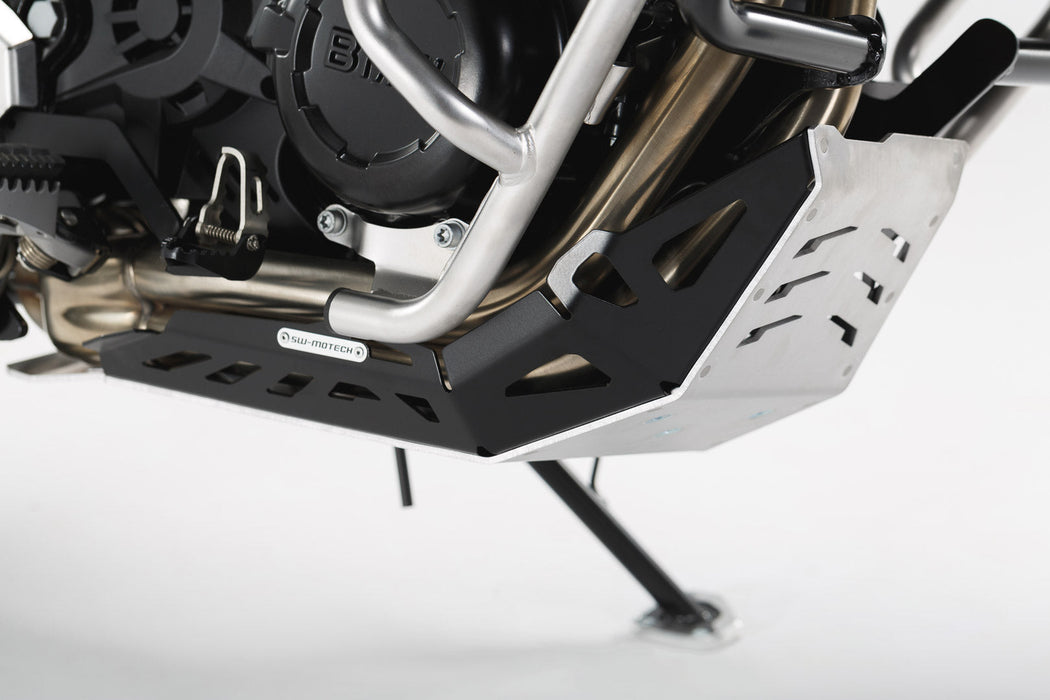 Engine guard - Black/Silver. BMW GS-models / Husqvarna Nuda 900. SW-Motech