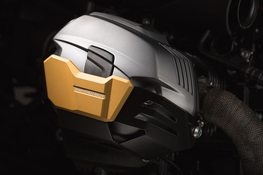 Cylinder guard - Golden. BMW R1200 R / GS / Adv, R nineT. SW-Motech