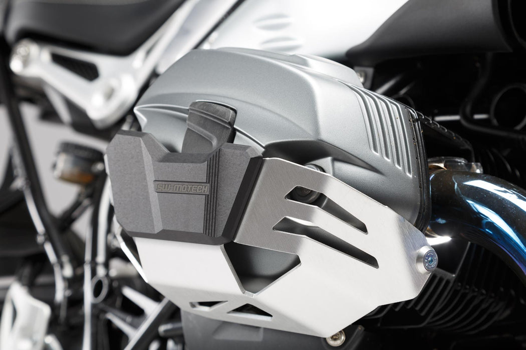 Cylinder guard - Silver. BMW R1200 R / GS / Adv, R nineT. SW-Motech