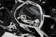 Cylinder guard - Black/Silver. BMW R 1250 GS, R 1250 R. SW-Motech