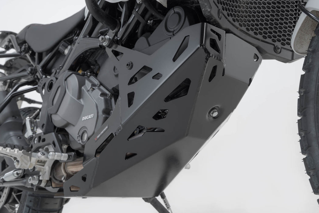 Engine guard - Black. Ducati DesertX (22-) / Rally (23-). SW-Motech