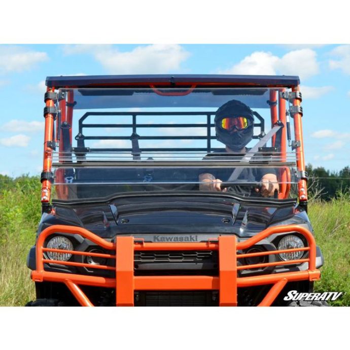 Aussie Powersports Flip Windshield For Kawasaki Mule Pro FX/FXT/DX/DXT