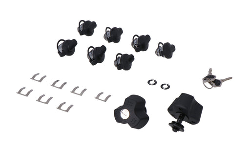 TRAX lock set with anti-theft protection EVO - 9 matching locks, 2 keys. Anti-theft protection. SW-Motech