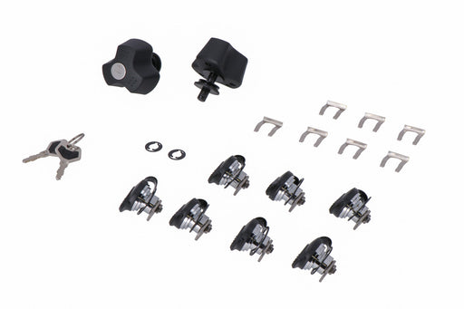 TRAX lock set with anti-theft protection PRO - 9 matching locks, 2 keys. Anti-theft protection. SW-Motech