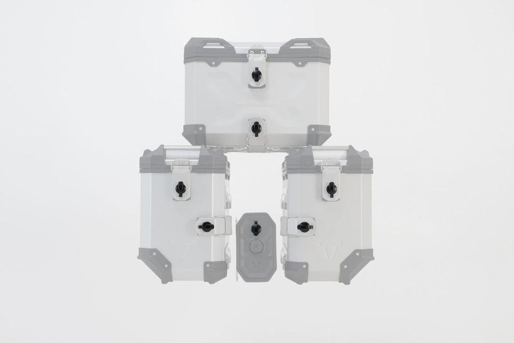 TRAX lock set with anti-theft protection EVO - 9 matching locks, 2 keys. Anti-theft protection. SW-Motech