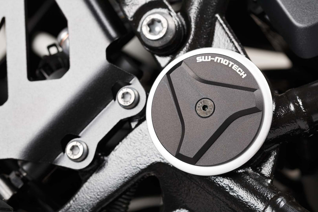Frame cap set - Black. BMW R1200GS, R1200/1250RT, R1250GS. SW-Motech