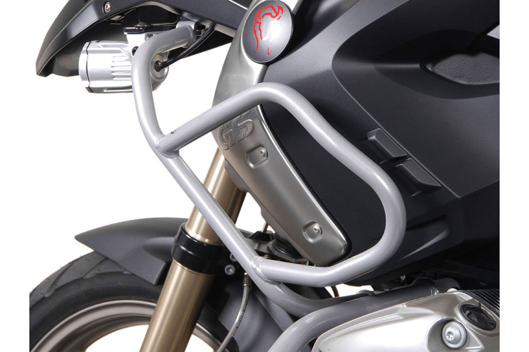 Upper crash bar - Silver. BMW R1200GS (08-12).With cras bar only. SW-Motech