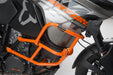 Upper crash bar for orig. KTM crash bar - Orange. KTM 1050 (14-)/ 1190 Adventure/ R (13-). SW-Motech