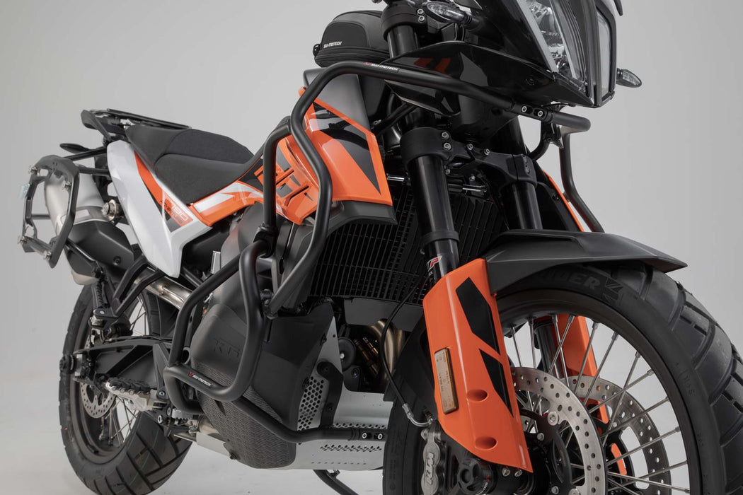 Upper crash bar - Black. KTM 790 Adv/R (19-21), 890 Adv/R (20-22). SW-Motech