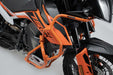 Upper crash bar - Orange. KTM 790 Adv/R (19-21), 890 Adv/R (20-22). SW-Motech