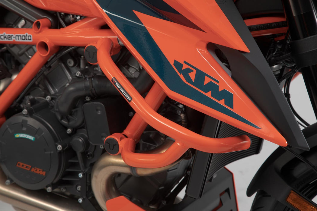 Crash bar - Orange. KTM 1290 Super Duke R / EVO (19-). SW-Motech