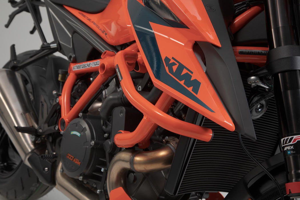 Crash bar - Orange. KTM 1290 Super Duke R / EVO (19-). SW-Motech