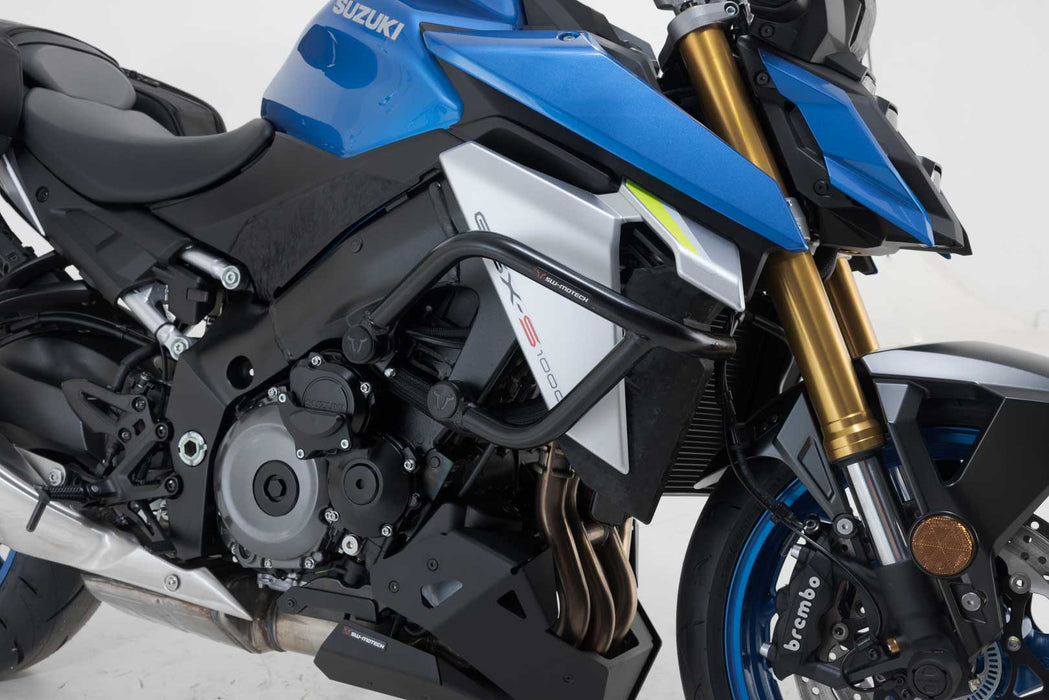 Crash bar - Black. Suzuki GSX-S1000/ GSX-S1000GX/ GSX-S950. SW-Motech