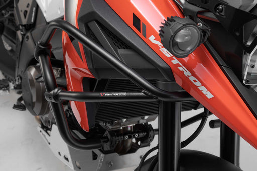Upper crash bar - Black. Suzuki V-Strom 1050 (19-). SW-Motech