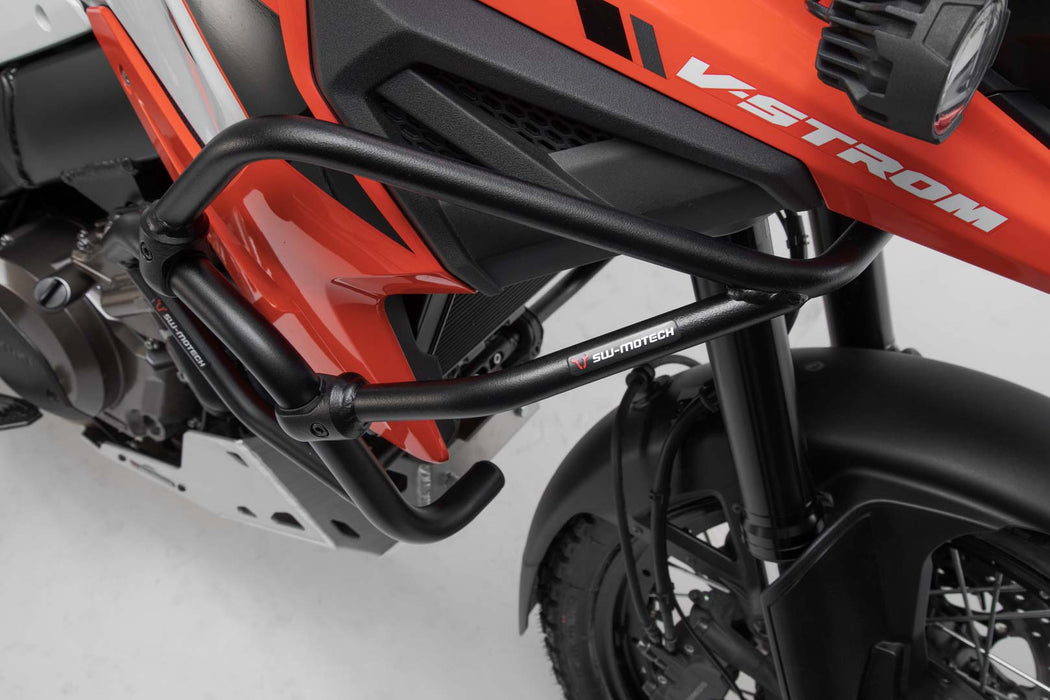 Upper crash bar - Black. Suzuki V-Strom 1050 (19-). SW-Motech