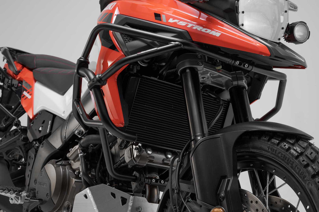 Upper crash bar - Black. Suzuki V-Strom 1050 (19-). SW-Motech