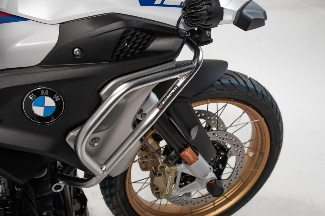 Upper crash bar - Stainless steel. BMW R1200GS (16-), R1250GS (18-). SW-Motech