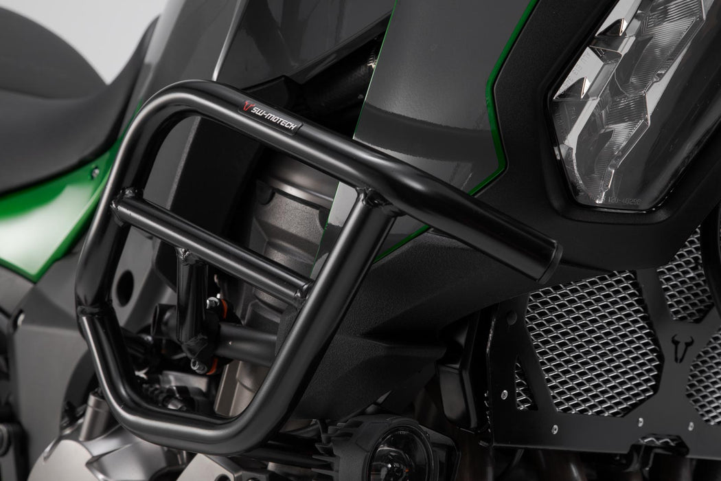 Crash bar - Black. Kawasaki Versys 1000 (18-) / 1100 (24-). SW-Motech