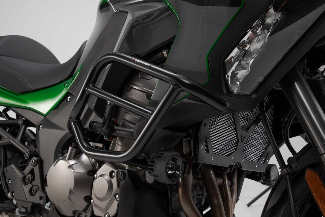 Crash bar - Black. Kawasaki Versys 1000 (18-) / 1100 (24-). SW-Motech