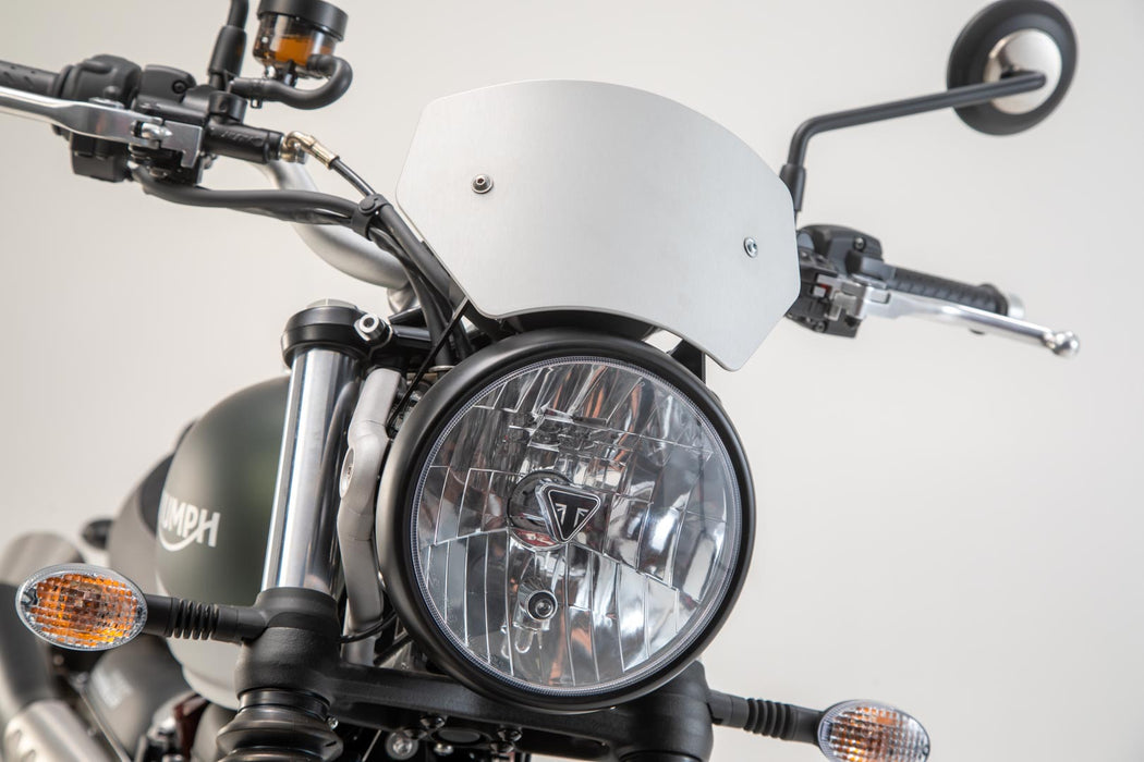 Windscreen - Silver. Triumph Street Scrambler 900 (16-). SW-Motech
