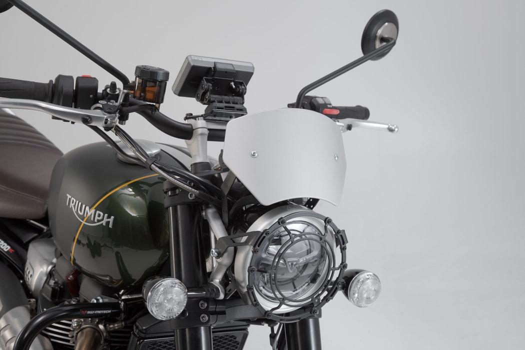 Windscreen - Grey. Triumph Scrambler 1200 XC / XE (18-). SW-Motech