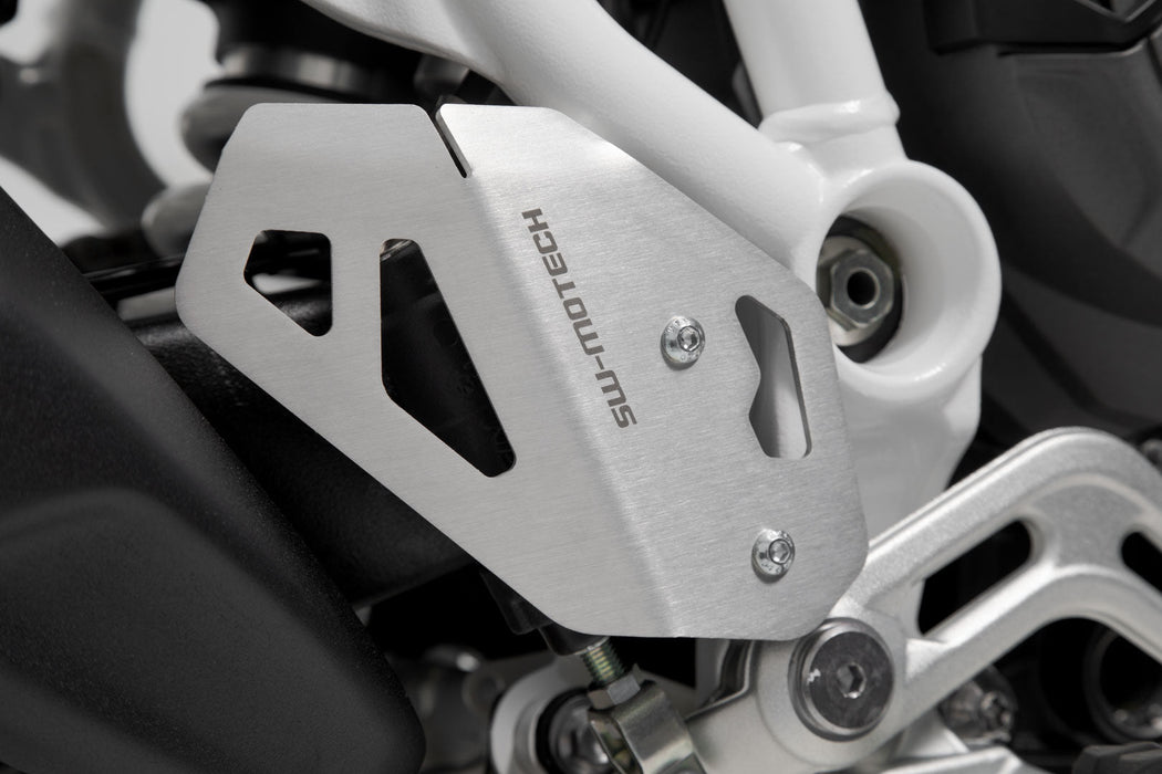 Heel guard right - Black. Triumph Tiger 900/GT/Rally/Pro (19-23). SW-Motech