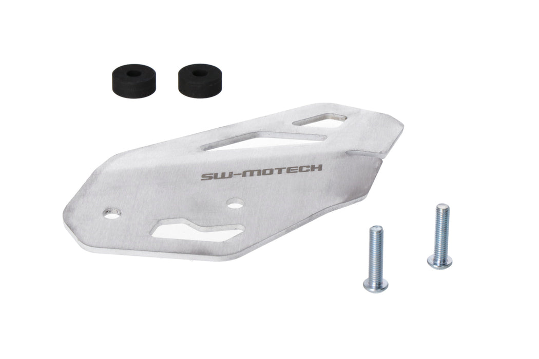 Heel guard right - Silver. Triumph Tiger 900/GT/Rally/Pro (19-23). SW-Motech