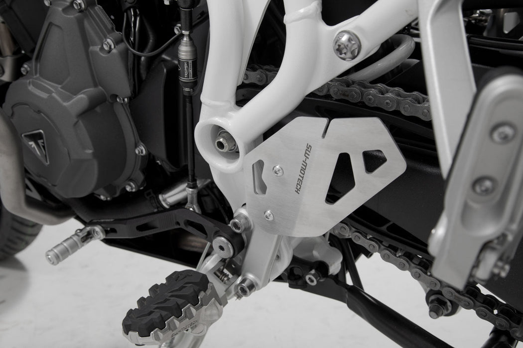 Heel guard left - Black. Triumph Tiger 900/GT/Rally/Pro (19-23). SW-Motech