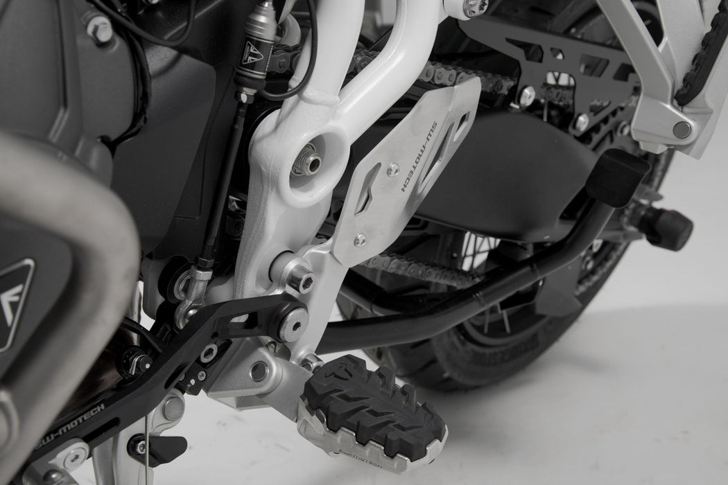 Heel guard left - Black. Triumph Tiger 900/GT/Rally/Pro (19-23). SW-Motech