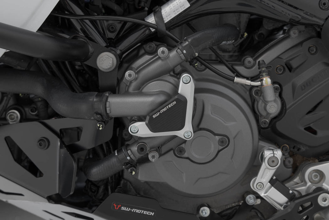 Water pump protection - Silver/black. Ducati models. SW-Motech