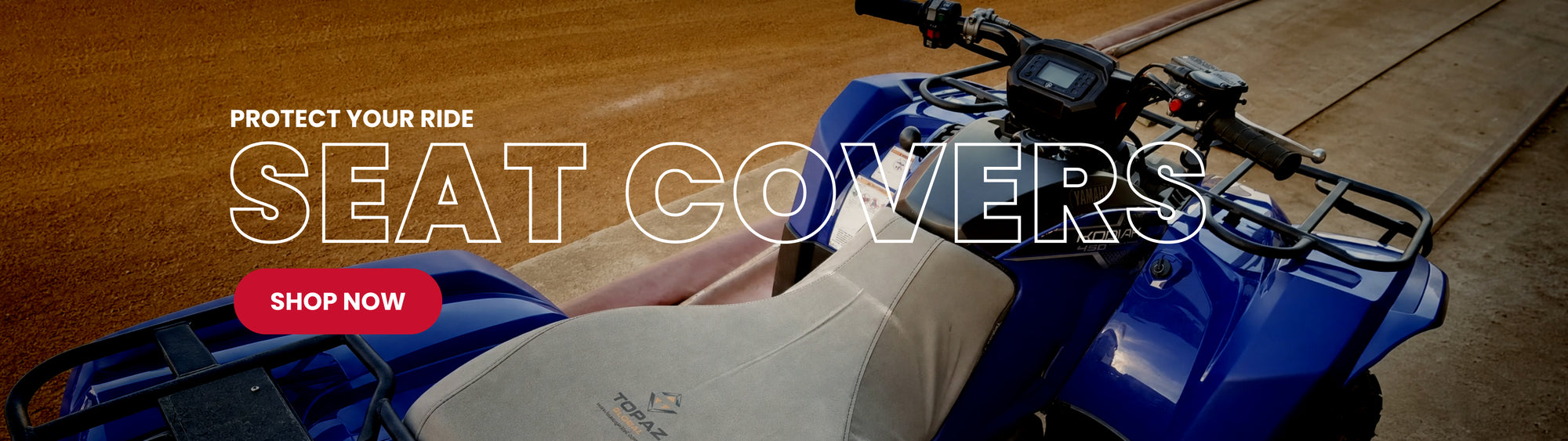 ATV and UTV seat covers designed to protect your ride from dirt, wear and harsh outdoor conditions