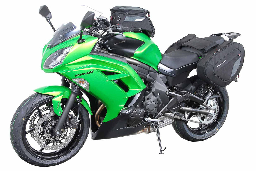 Frame slider kit - Black. Kawasaki ER-6f (12-16). SW-Motech