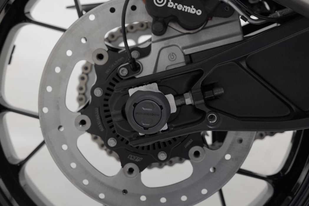 slider set for rear axle - Black. KTM models, Husqvarna Svartpilen 801 (24-). SW-Motech