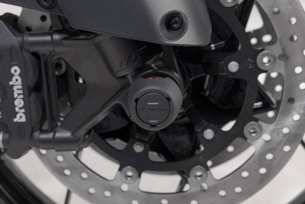 Slider set for front axle - Black. KTM models, Husqvarna Norden 901. SW-Motech