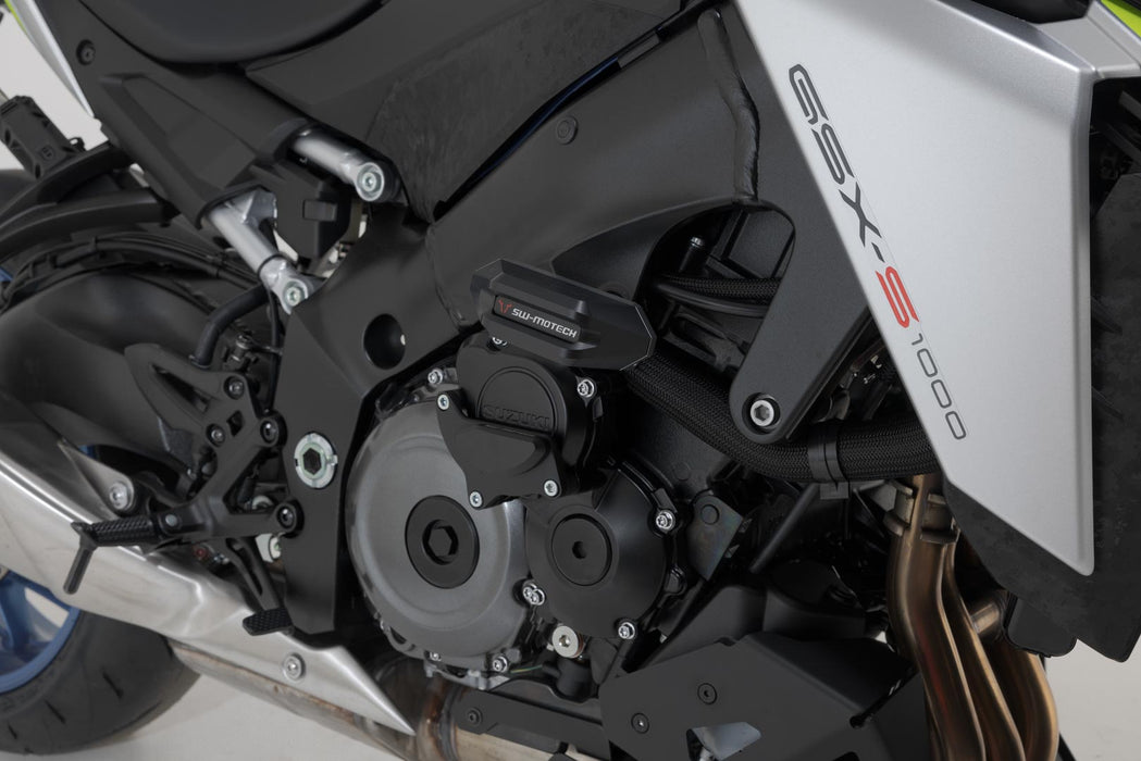 Frame slider kit - Black. Suzuki GSX-S 950 / GSX-S 1000/GT (21-). SW-Motech