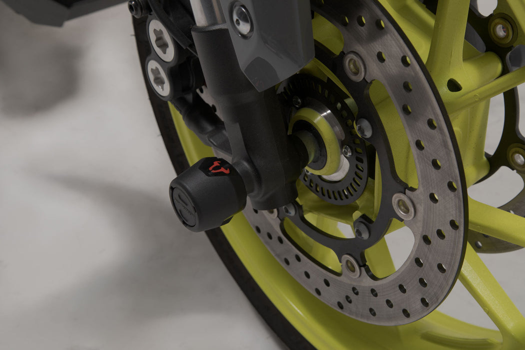 Slider set for front axle - Black. MT-09 / Tracer 900 / YZF-R7, Aprilia. SW-Motech