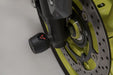 Slider set for front axle - Black. MT-09 / Tracer 900 / YZF-R7, Aprilia. SW-Motech