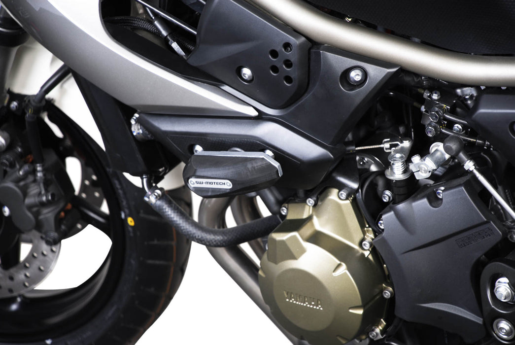 Frame slider kit - Black. Yamaha XJ6 (08-12) / XJ6 Diversion (08-). SW-Motech