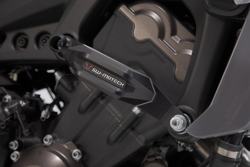 Frame slider kit - Black. Yamaha MT-09/Tracer, XSR900/Abarth. SW-Motech