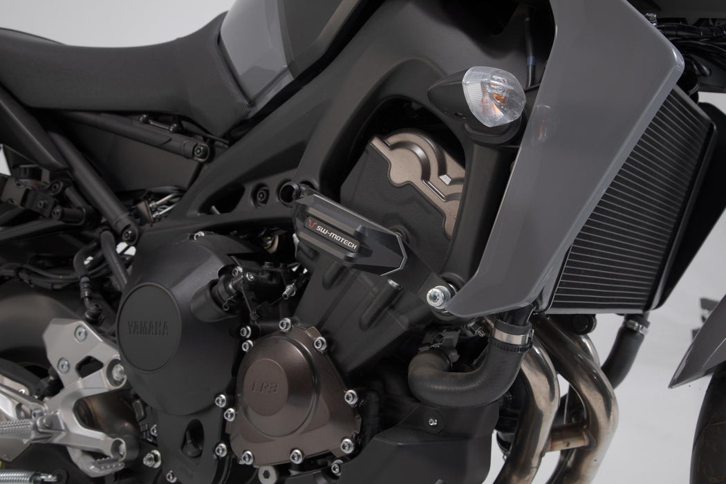 Frame slider kit - Black. Yamaha MT-09/Tracer, XSR900/Abarth. SW-Motech