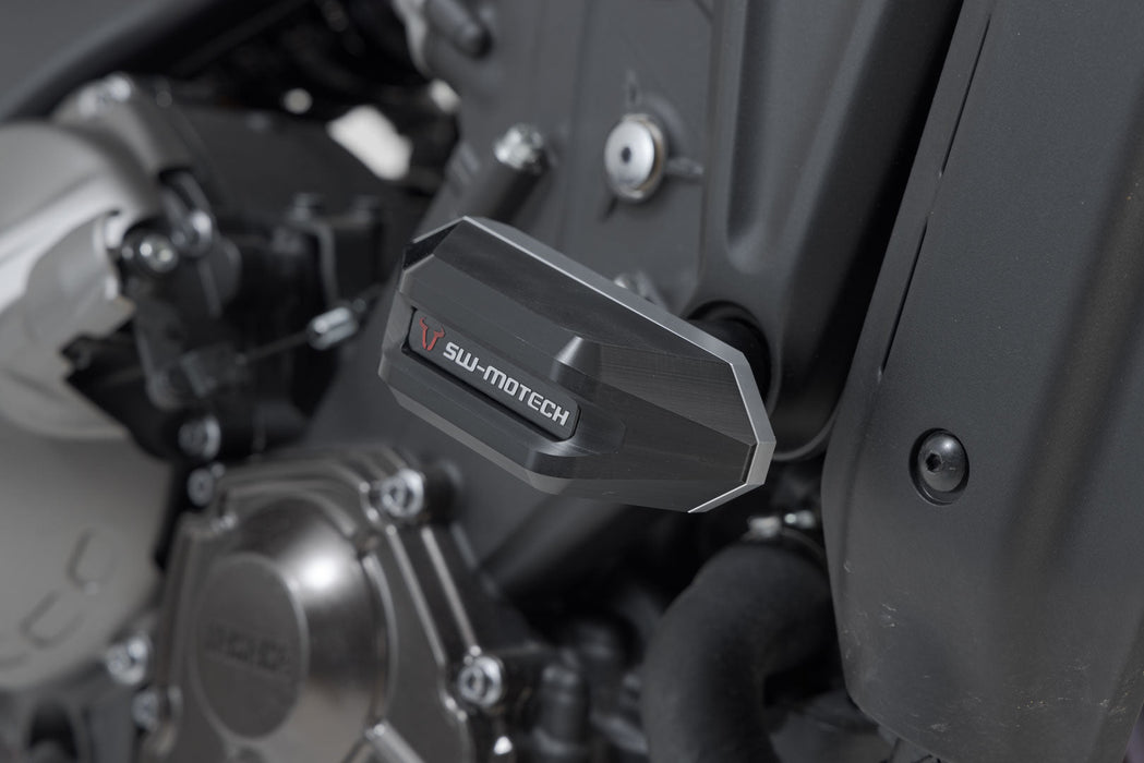 Slider set for frame - Black. Yamaha Tracer 9 (20-). SW-Motech